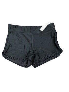 My Charmo NWT Swim Workout Shorts Womens M Black UPF 50+ Athletic Nylon Spandex